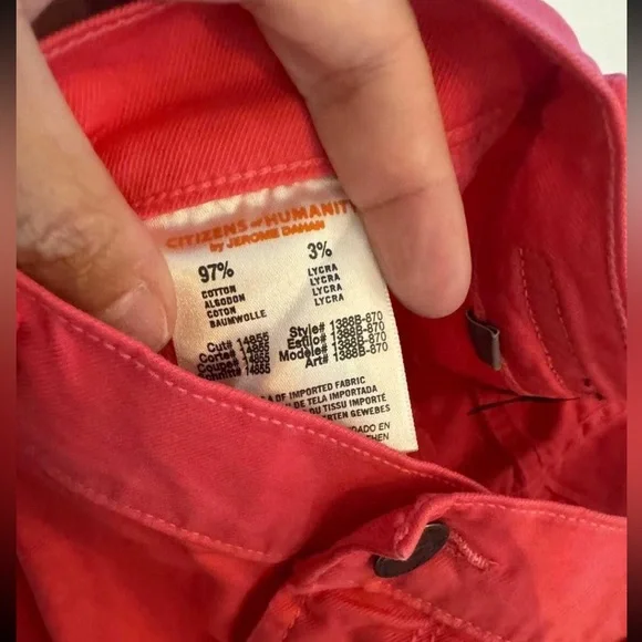 NWT Citizans of Humanity Hot Pink Jeans - Picture 5 of 5